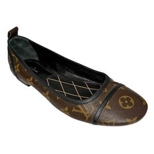 Louis Vuitton New Revival Ballet Flats Monogram Cacao Brown EU 39.5 Ballerinas